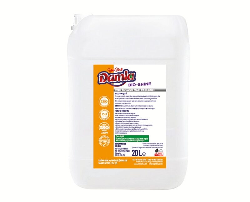 Damla Bio Shine Endüstriyel Bulaşık Makinesi Parlatıcı